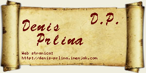 Denis Prlina vizit kartica